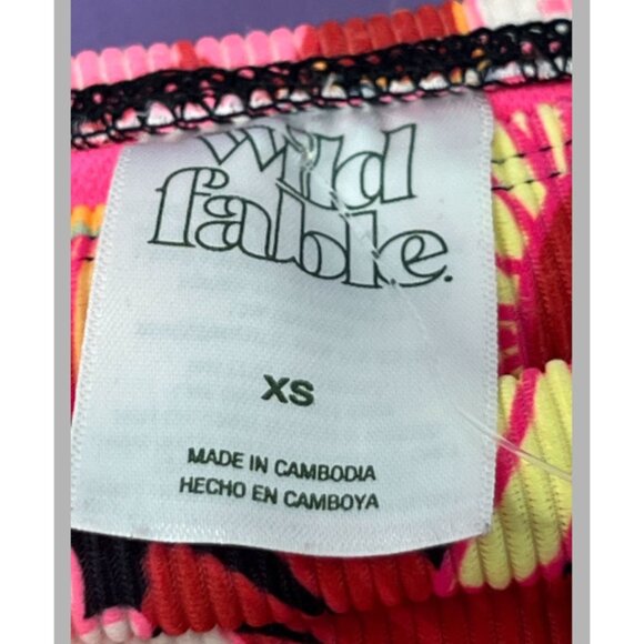 Wild Fable - Women's Ribbed High Waist High Leg Cheeky Bikini Bottom - XS(0-2) - Picture 11 of 11